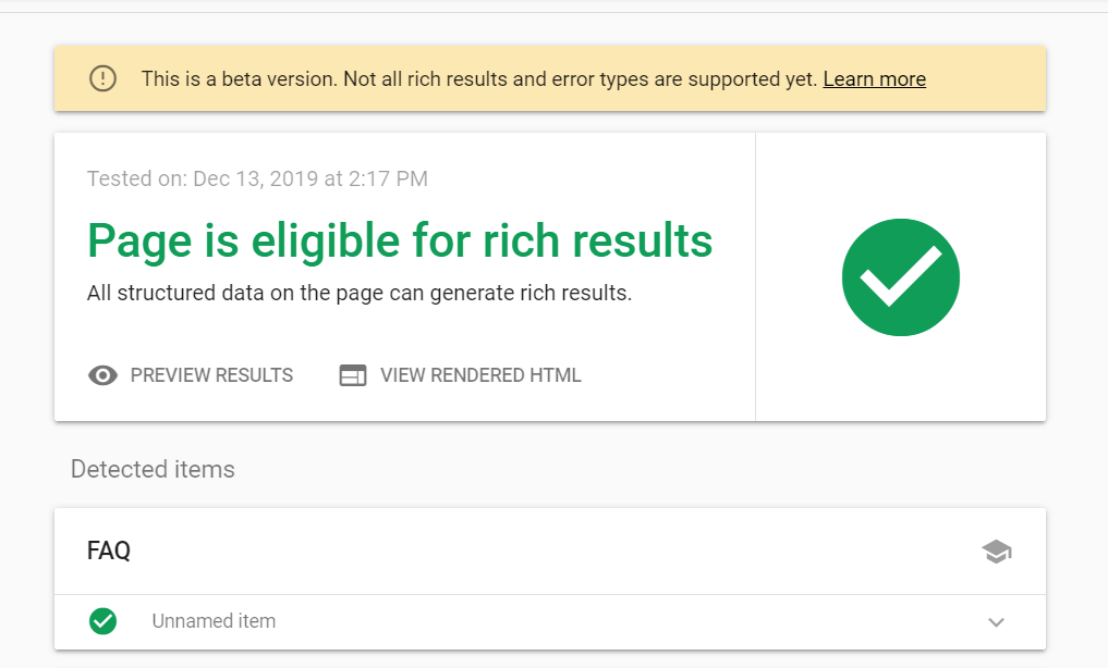 Schema Rich Results