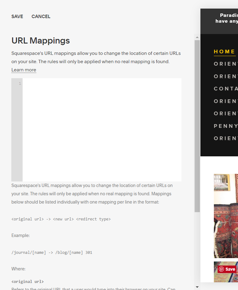 URL Mappings